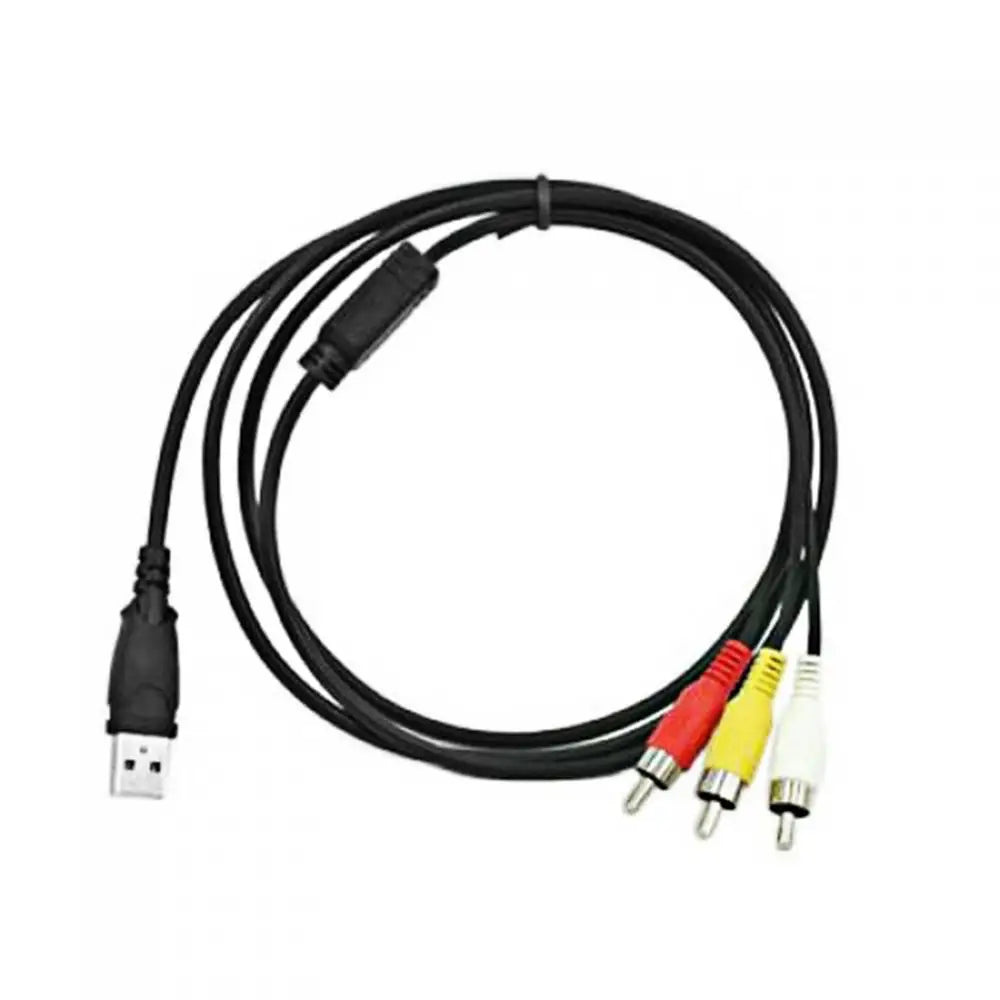 1.5m USB to 3RCA A/V Adapter Cable for TV, Mac & PC AV Adapter Cable PRIMED