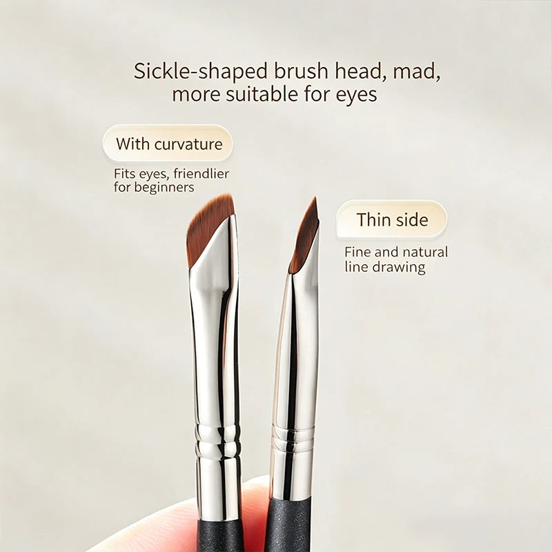 Sickle Blade Eyeliner & Eyebrow Detail Brush Set | Eye Makeup