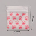 100Pcs Mini Ziplock Bags 22x33mm – Clear Resealable Pouches