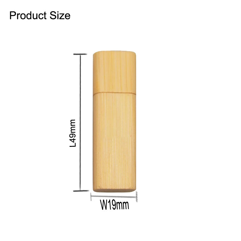 Custom Logo Wooden USB Flash Drive 4GB–128GB | Gift Box Custom USB Flash Drive PRIMED