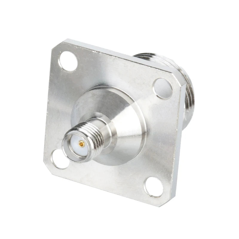 N Female to SMA Female Waterproof Flange Connector | O-Ring