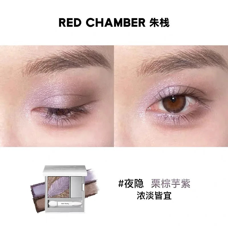 Shimmer & Matte Eyeshadow Palette – Nude Glitter Highlight + Brush