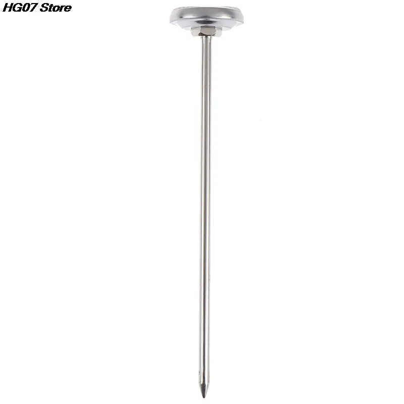 Stainless Steel Soil & Compost Thermometer | 0–100°C Dial