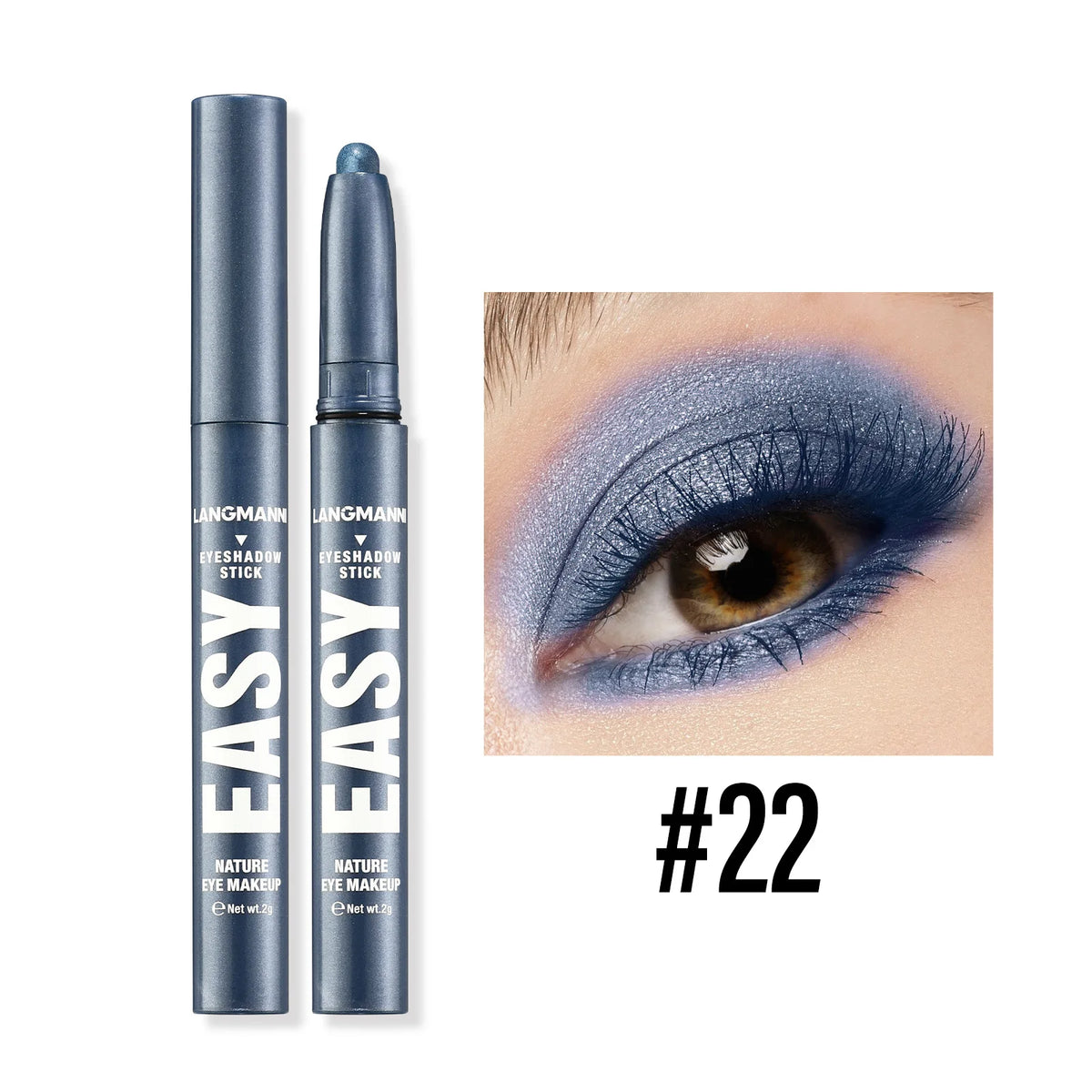 Smoky Rose Purple Eyeshadow Stick – Glitter Shimmer & Matte