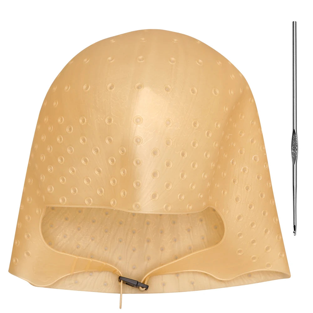Silicone Hair Highlighting Cap & Hook Needle Set – Reusable