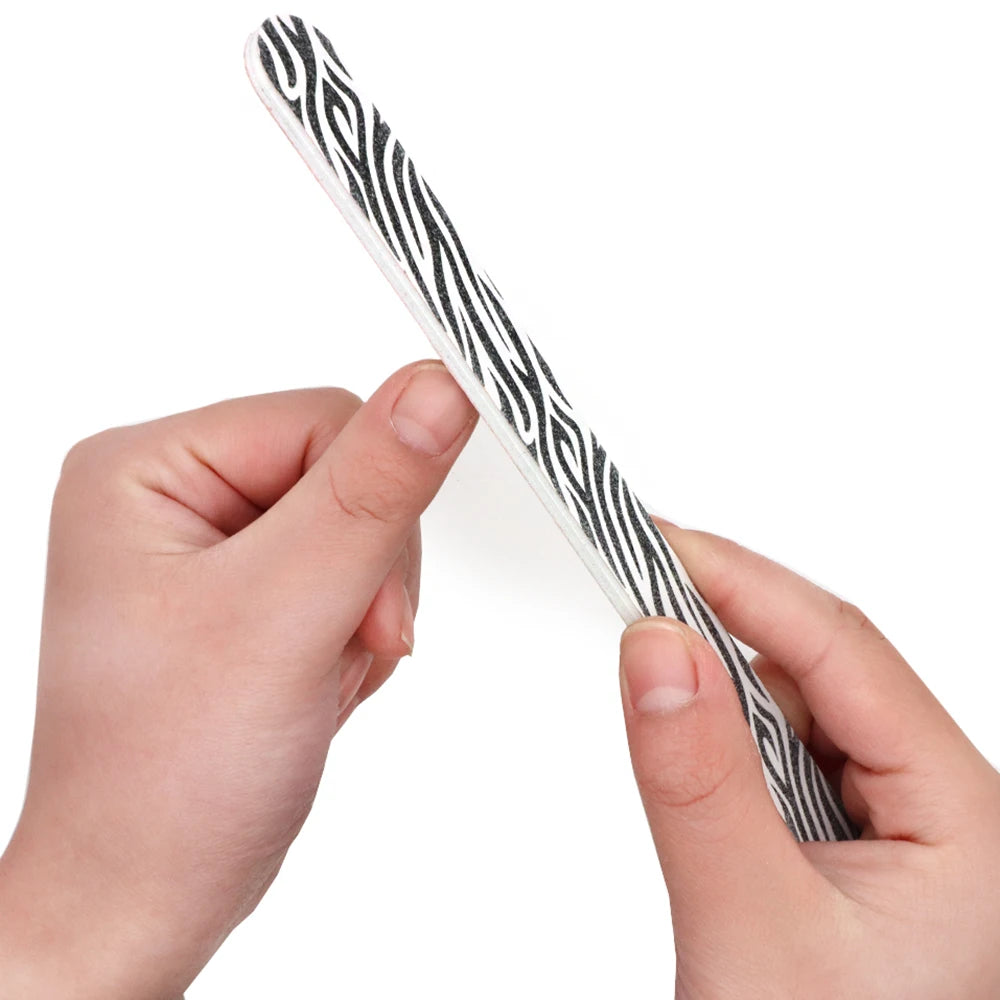 Professional 180/180 Nail Files for Manicure & Pedicure – 5/10/30 Pcs
