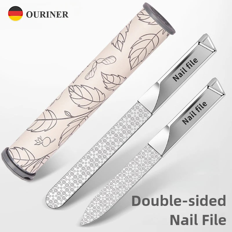 Stainless Steel Double-Sided Nail File & Buffer | Ouriner Nail File PRIMED