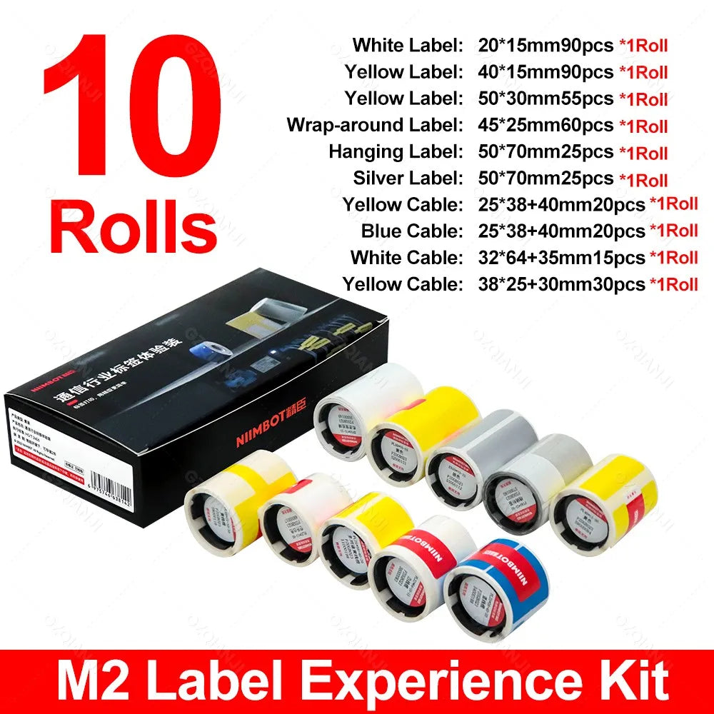 Niimbot M2 300DPI Portable Thermal Transfer Label Printer Thermal Label Printer PRIMED JCM2CableBox