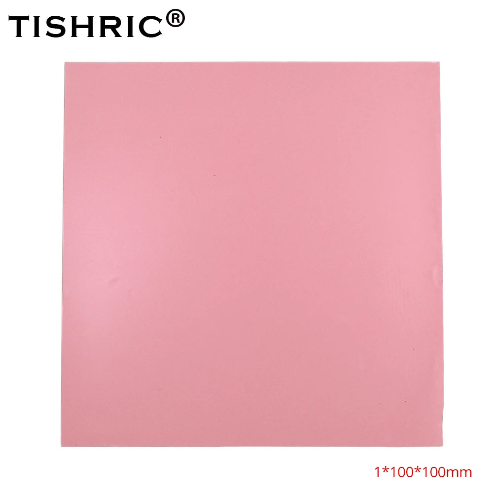 TISHRIC Silicone Thermal Pad 100×100mm – GPU CPU Heatsink