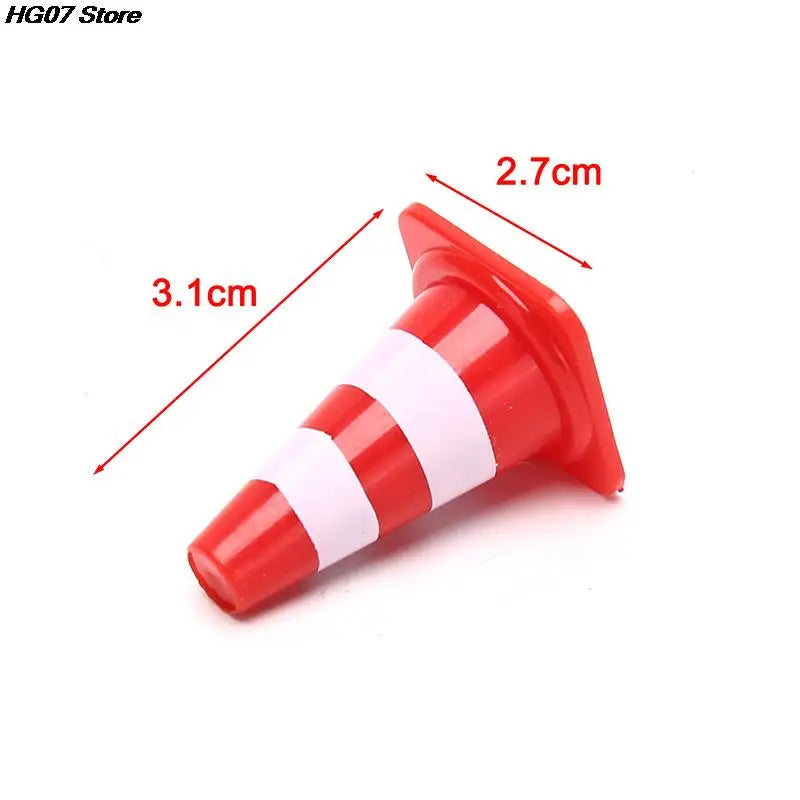 10 Mini Traffic Cones – Kids Construction Party Toy Set