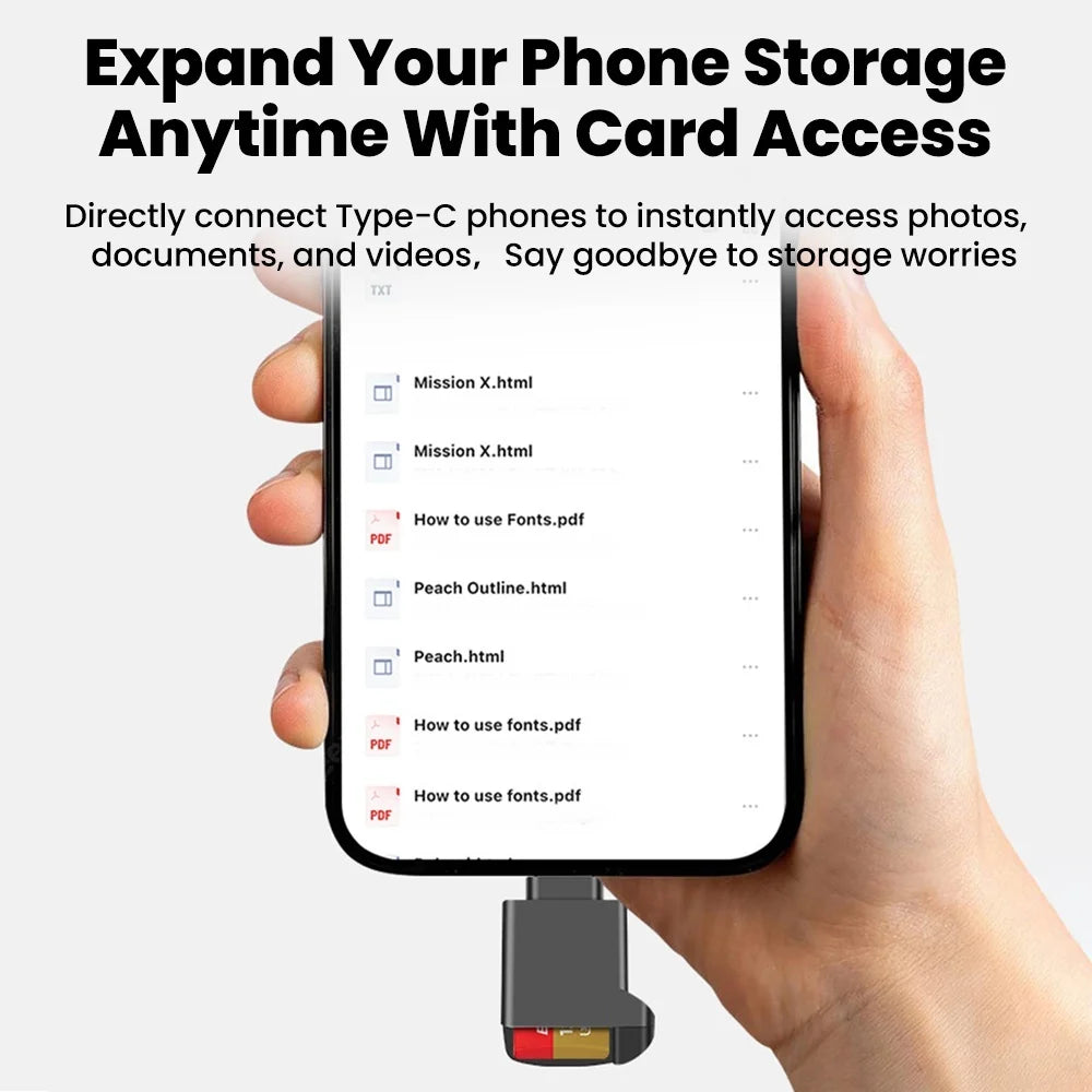 USB-C Mini TF Card Reader – Portable MicroSD for iPhone USB-C Card Reader PRIMED