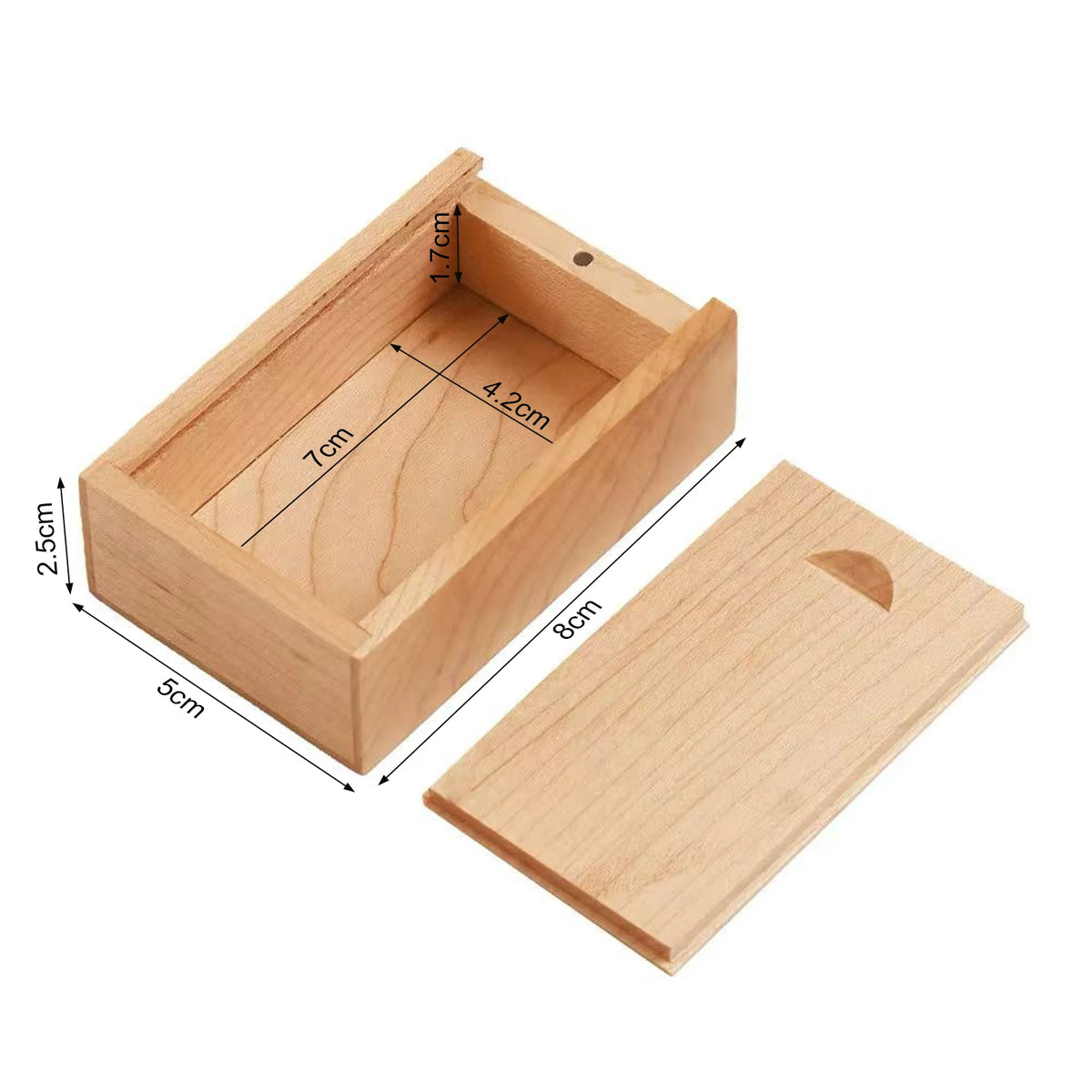 Wooden USB Flash Drive 8–128GB | Free Laser Engraving Logo