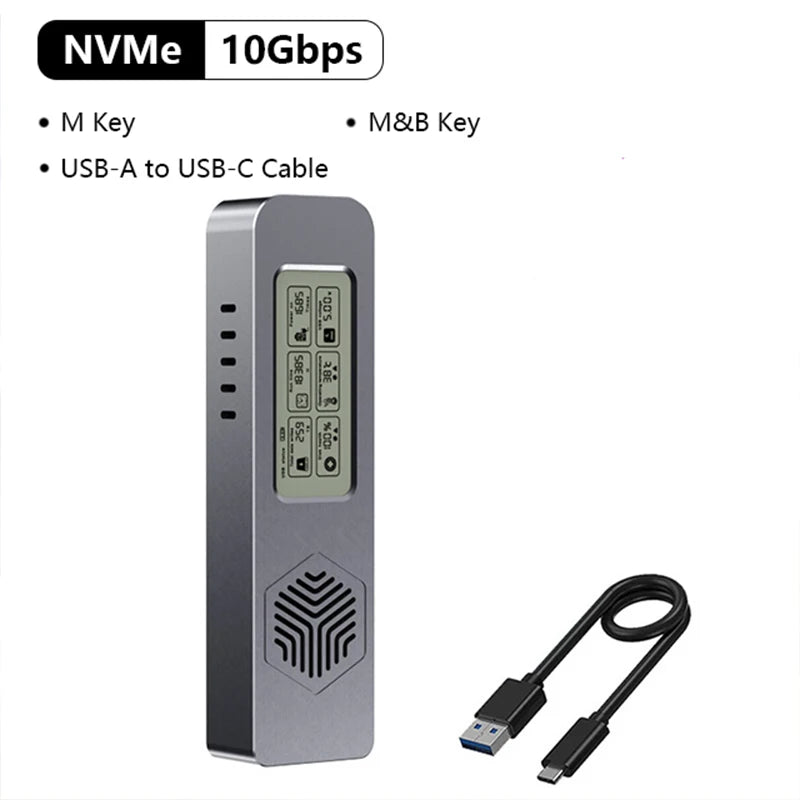 UTHAI M24 M.2 SSD Enclosure Dual NVMe/SATA USB-C 3.2 10Gbps