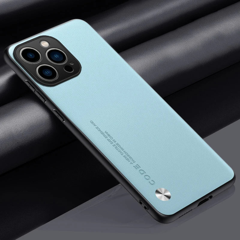 Ultrathin PU Leather iPhone Case – Anti-Scratch Shockproof Cover