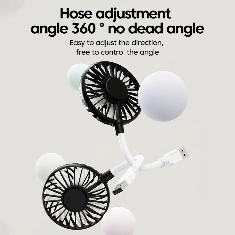 USB Portable Mini Fan – Flexible Gooseneck, DC5V for Laptop USB Portable Fan PRIMED
