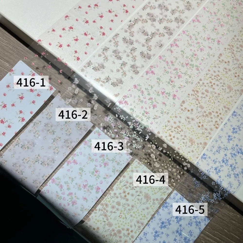 Lace Rose Nail Foil Stickers – Black White Sequin Manicure