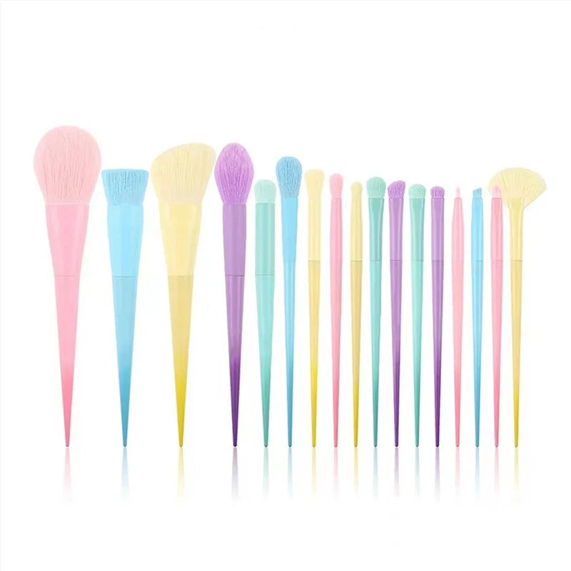17-Piece Makeup Brush Set – Foundation, Eyeshadow & Blush