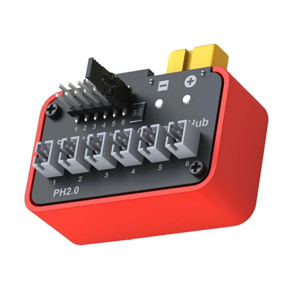 HpLive B6neo 6-Port 1S LiPo Charging Hub PH2.0/BT2.0 Battery Charging Hub PRIMED