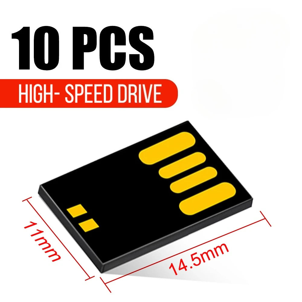 KAWEIDA Bulk USB 2.0 Flash Drive Chips 1GB–128GB | 10–100 Pcs
