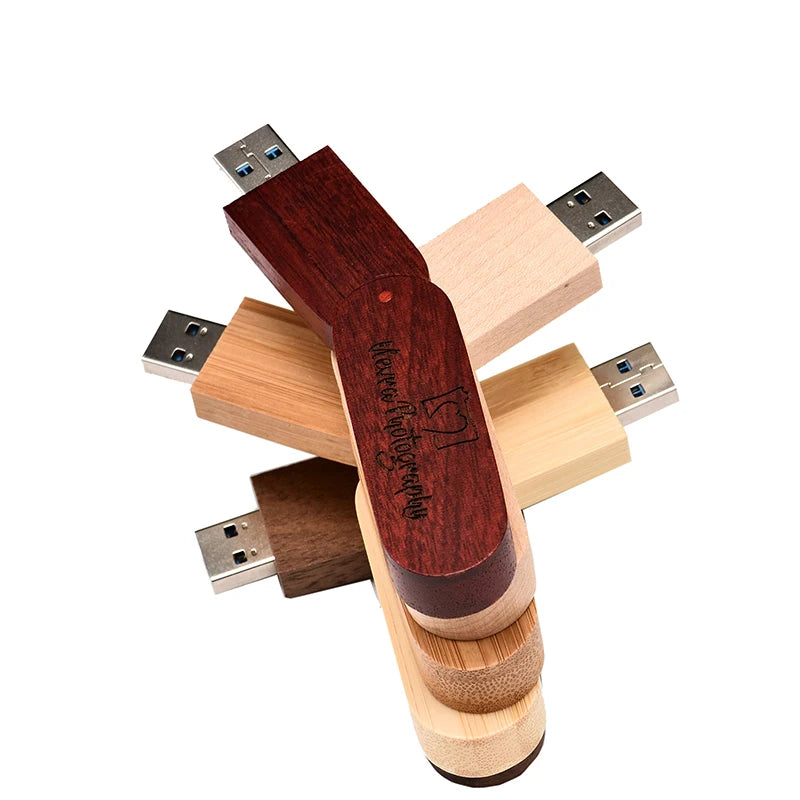 JASTER Wooden USB 3.0 Flash Drive | 16–128GB Custom Logo Wooden USB Flash Drive PRIMED