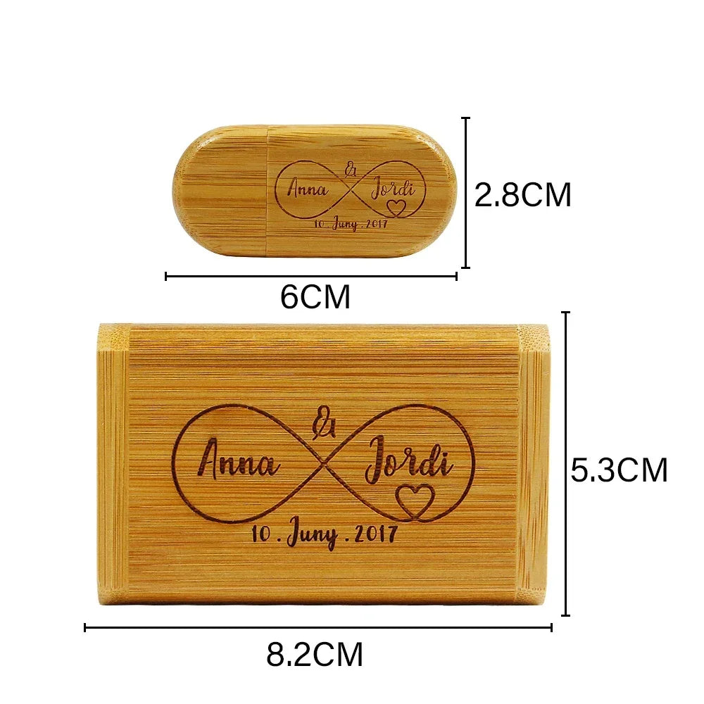 50-Pack Custom Logo Wooden USB 3.0 Flash Drives 4–64GB USB Flash Drive PRIMED