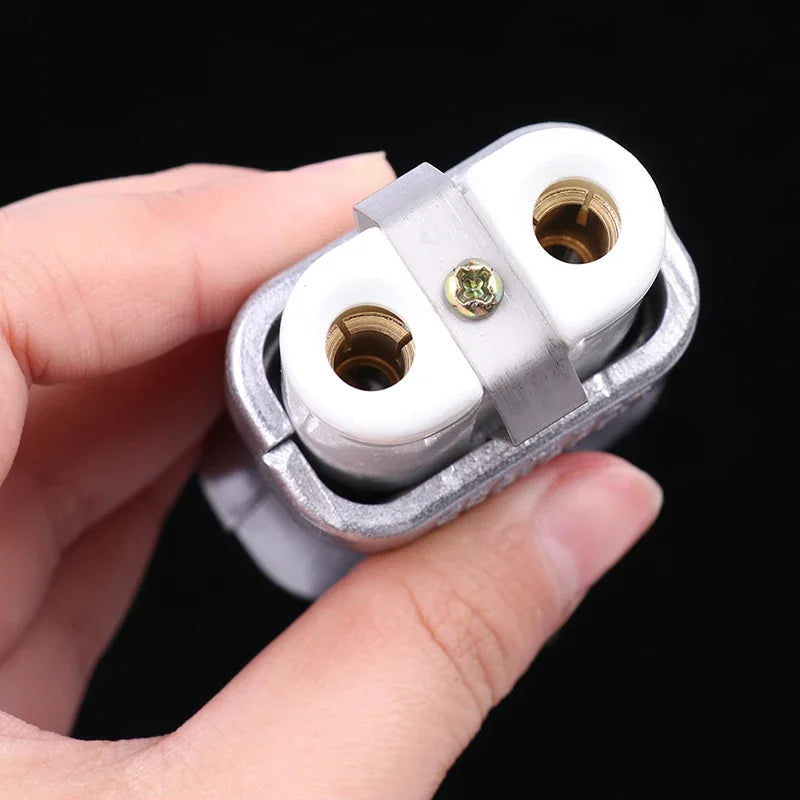 6mm IEC C8 Ceramic Industrial Plug Socket 35A High-Temp