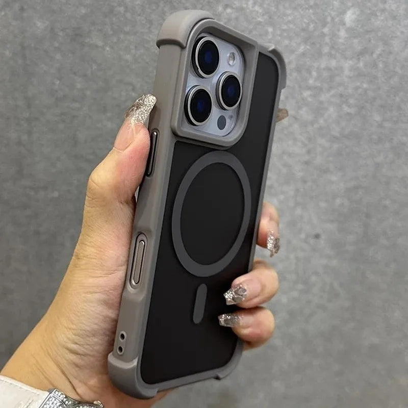 Magnetic Matte Armor iPhone Case | MagSafe Wireless Charging iPhone Armor Case PRIMED