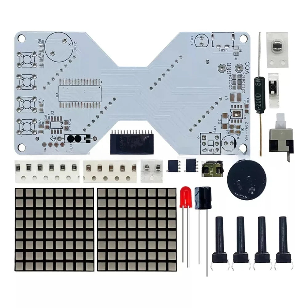 LED Matrix Hourglass DIY Kit | Gravity Sensor Timer YH-962 DIY Electronics Kit PRIMED