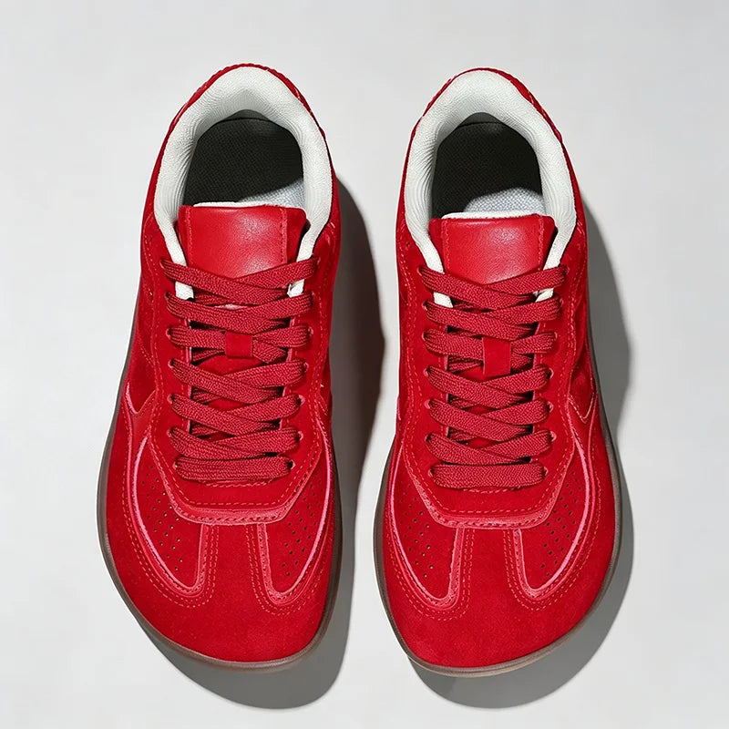 Wide Toe Box Barefoot Shoes – Zero Drop Minimalist Sneakers Barefoot Sneakers PRIMED 36 Red