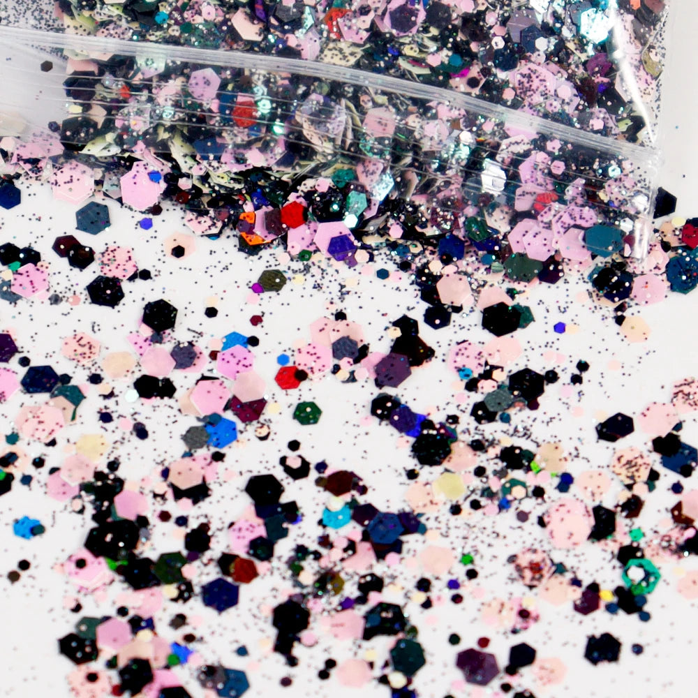 Luminous Nail Glitter Sequins 50g – 12 Colors Holographic Flakes