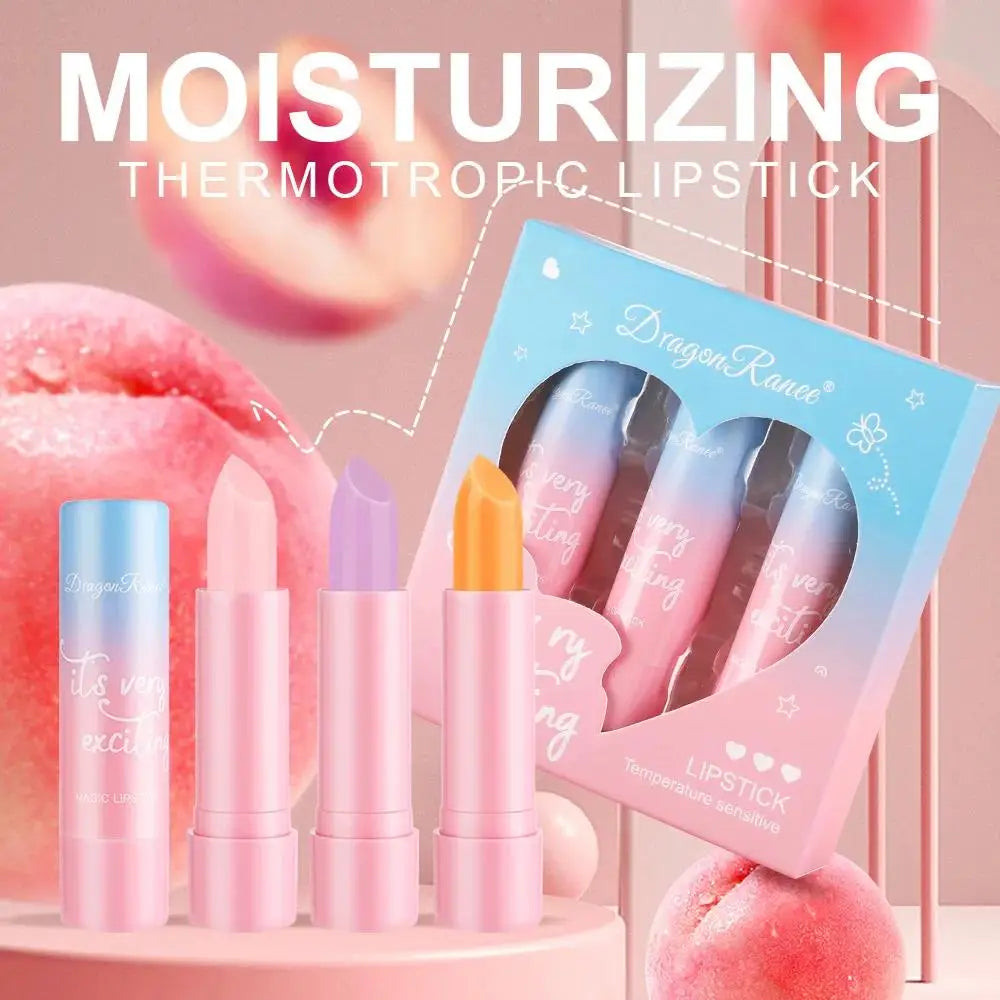 Dragon Ranee 3-Piece Moisturizing Color-Change Lipstick Set Lipstick Set PRIMED