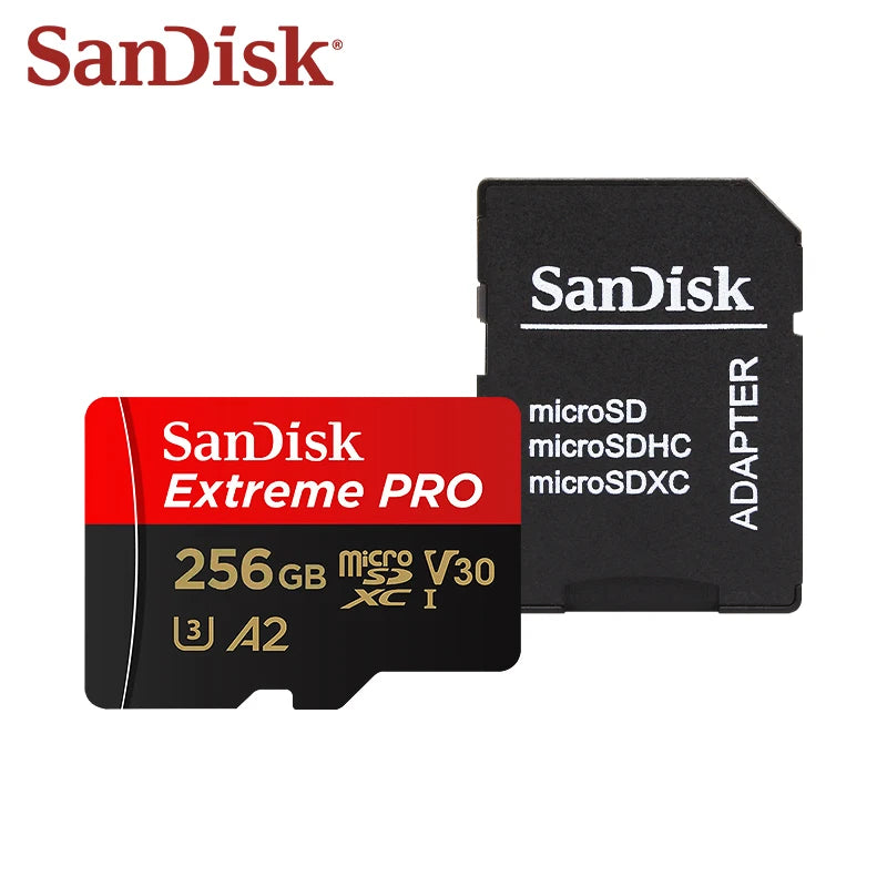SanDisk Extreme Pro Micro SD Card 256GB 128GB 64GB 32GB A2 V30