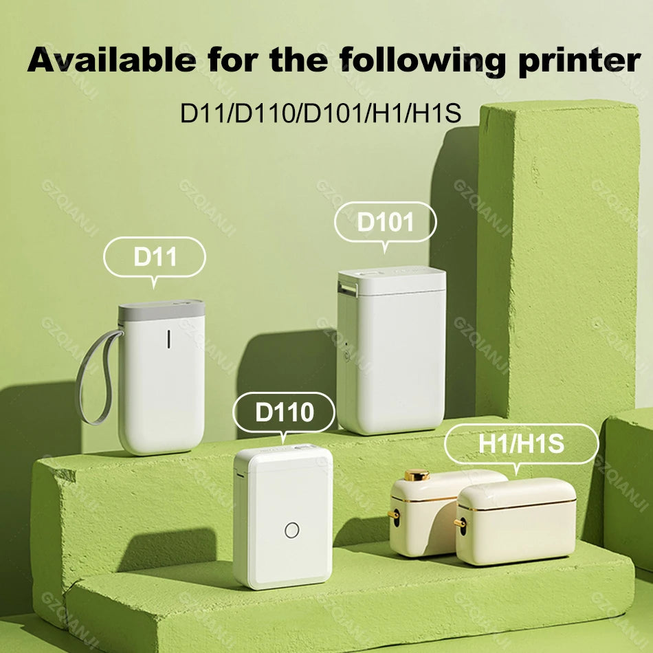 Niimbot D110 D11 Thermal Label Paper Rolls & Case Bag Set Thermal Label Paper PRIMED
