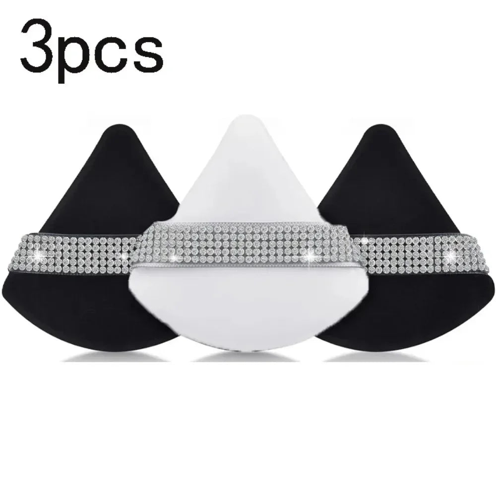 Triangle Crystal Velvet Setting Powder Puff – Diamond Ribbon