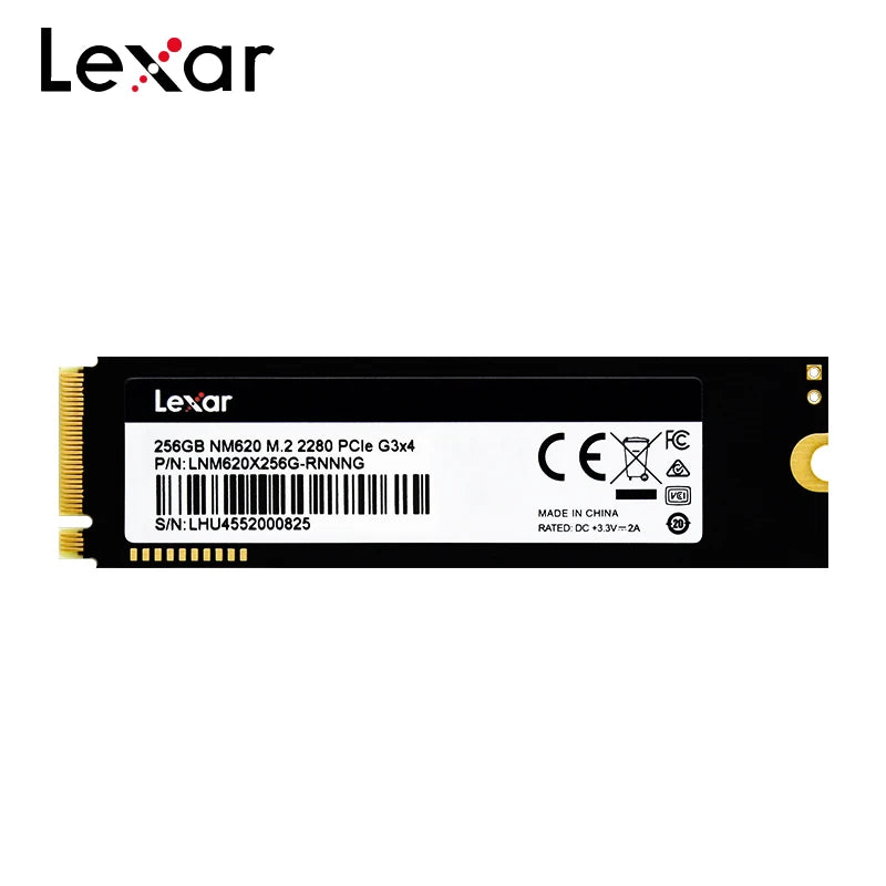 Lexar NM620 NVMe M.2 2280 PCIe 3.0 SSD 256GB 512GB 3500MB/s NVMe Internal SSD PRIMED