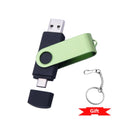 2-in-1 USB C Flash Drive 64GB 128GB OTG Dual Type-C Pendrive USB Flash Drive PRIMED 4GB Green Type C 2.0