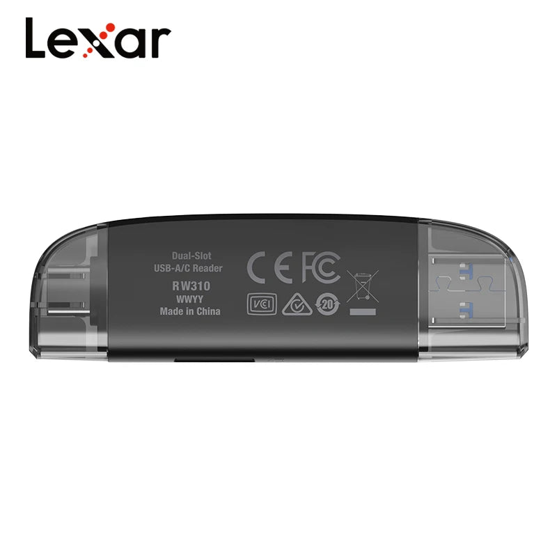 Lexar 2-in-1 USB-C SD & MicroSD Card Reader | 205MB/s USB Card Reader PRIMED