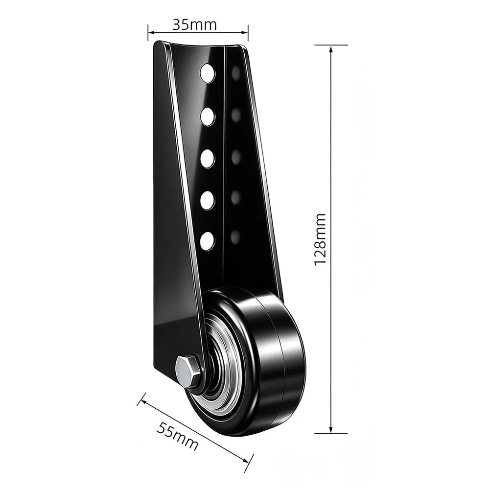 2-Pack Door Bottom Rollers – Silent, Anti-Slip & Heavy-Duty Door Bottom Rollers PRIMED