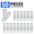 2-in-1 Type-C USB 2.0 Metal Flash Drive Bulk – Custom Logo USB Flash Drive PRIMED 32GB Sliver x50