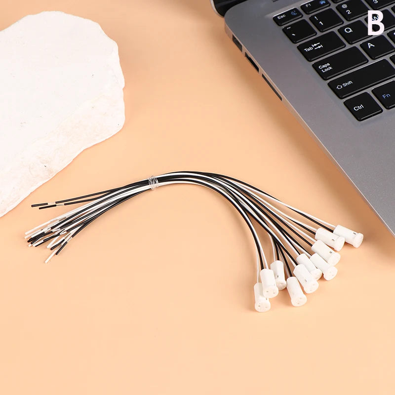 10-Pack G4 Lamp Socket Wire Adapter – LED & Halogen 250V Lamp Socket Adapter PRIMED B