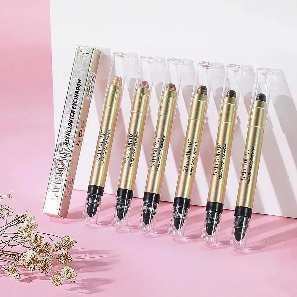 SAM SUGAR 2-in-1 Shimmer Eyeshadow Highlighter Dual Tip Pen