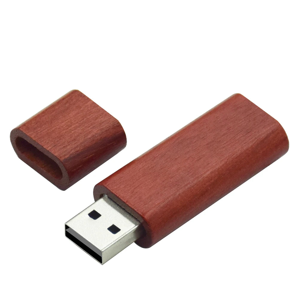 Wooden USB Flash Drive Custom Logo | 4GB–128GB Gift