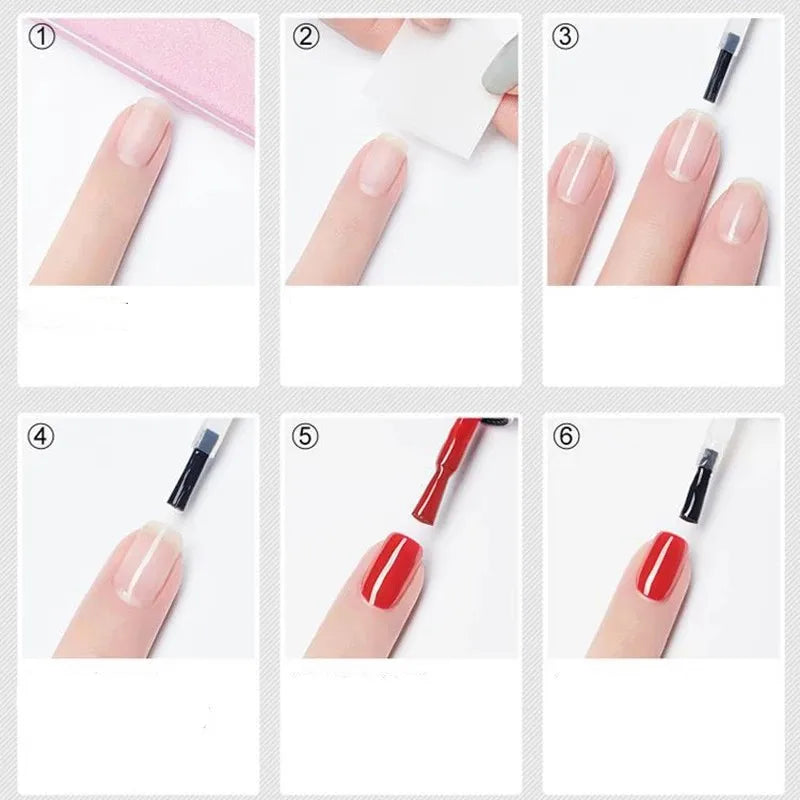 15ml No-Wipe UV Gel Top & Base Coat – Soak-Off Nail Polish