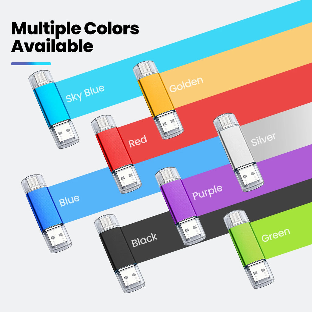 50-Pack USB Type-C Flash Drives 4GB–128GB | Bulk Memory Sticks USB Flash Drive PRIMED