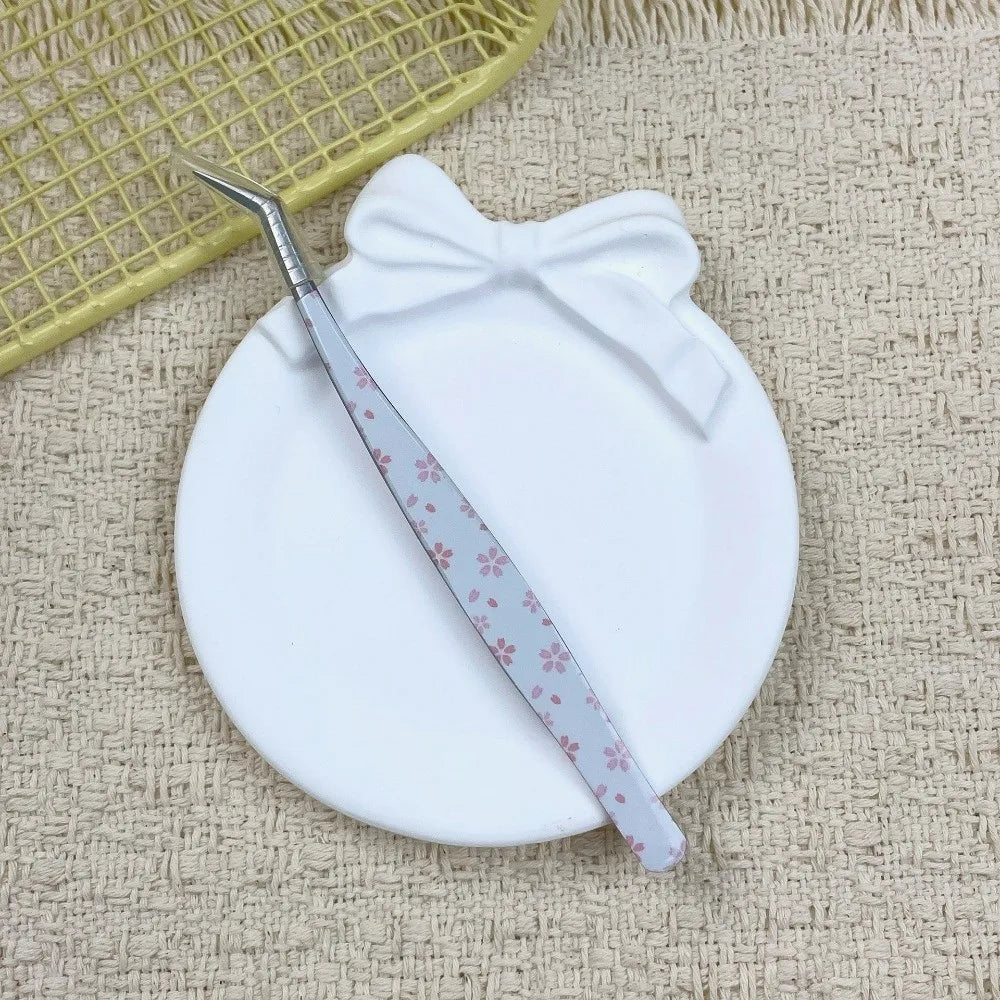 Curved Anti-Static Eyelash Extension Tweezers | Cartoon Design Eyelash Tweezers PRIMED Style 4