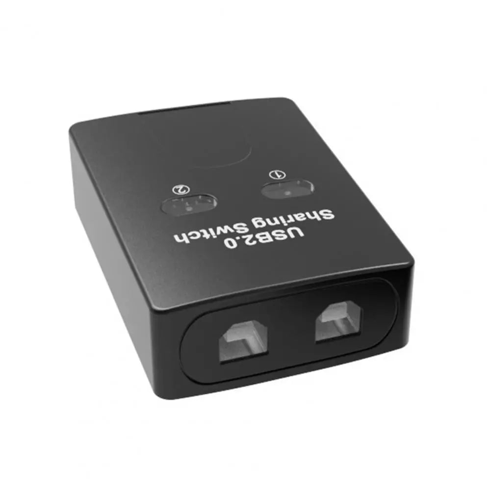 USB KVM Switch 2 In 1 Out | Share Keyboard, Mouse & Printer USB KVM Switch PRIMED Black