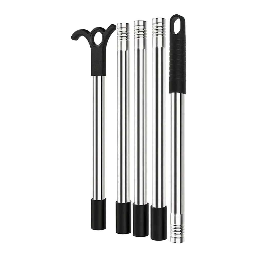 Telescopic Skylight Opening Pole 2m | Stainless Steel Hook Rod