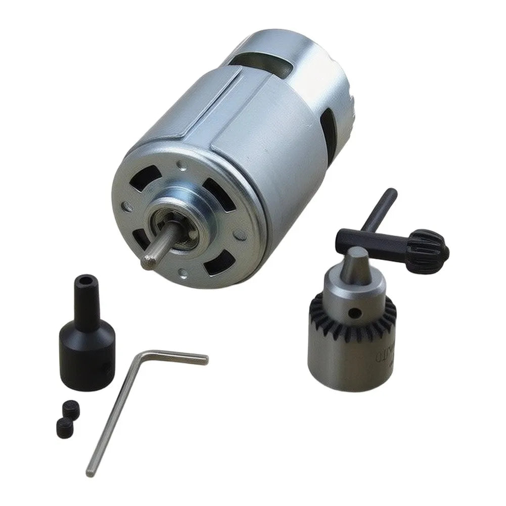 775 DC Motor 24V High Torque Electric Drill Set – 0.3–4mm Chuck DC Motor Drill Set PRIMED