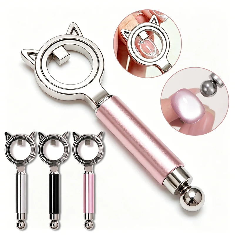 Dual-Head Cat Eye Nail Art Magnet | Hollow Ring Tool Nail Art Magnet PRIMED