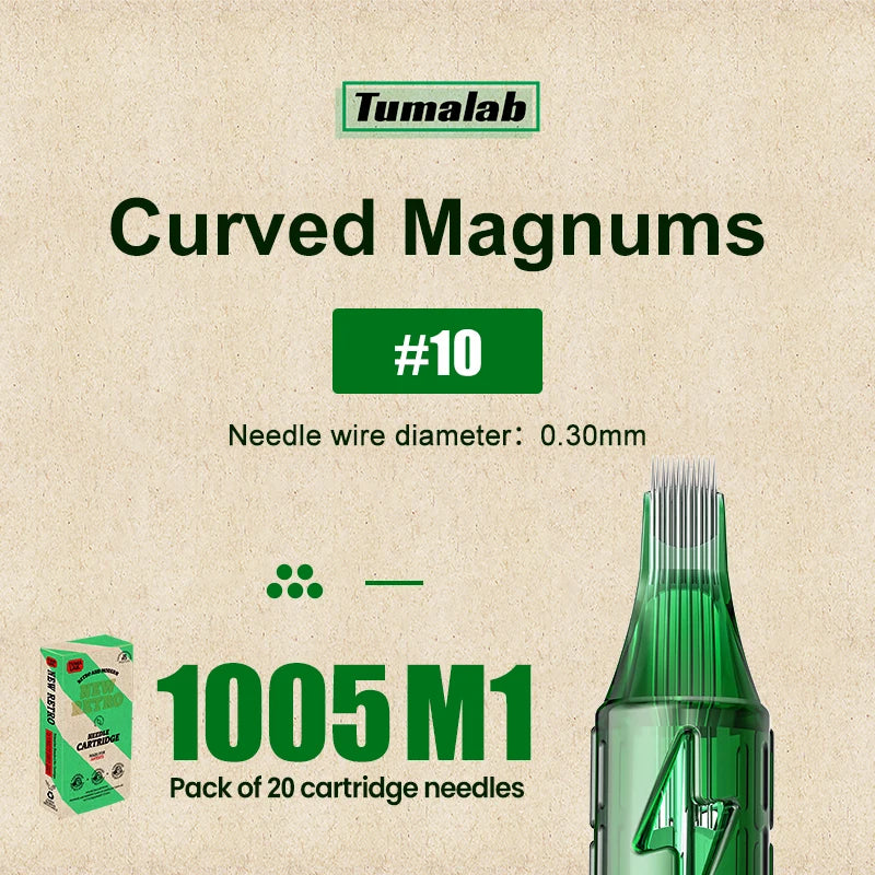 TUMAlab Tattoo Cartridge Needles 20PCS – Stainless Steel